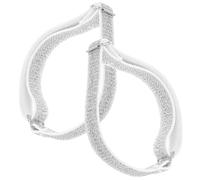 Sosoport 2pcs Adjustable Shoelace Bands for High Heels Made of Elastic Cloth, Preventing Shoes from Falling with Creative Design, for DIY Shoes and Women Heels in White Colour
