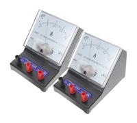 Sosoport 2PCS Analog Ammeter and Voltmeter for School Physics Teaching Dual Measurement Tool for Accurate Voltage and Analysis Essential Educational Equipment for Classrooms and Labs