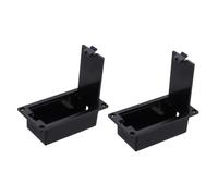 Sosoport 2pcs Battery Box for Guitar Pickup Bass Guitar Active Pick up Battery Compartment Case Holder