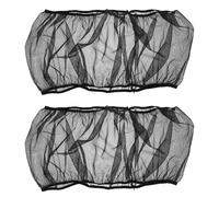 Sosoport 2pcs Birdcage Mesh Cover Black Airy Gauze Design for Parrot Parakeet Macaw Breathable Net Protects from Dust and Seed Scatter during Feeding