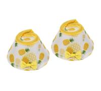 Sosoport 2pcs Biting Bird Collar for Parrots Protective Cone for Healing Comfortable Fit Prevents Pecking for Lovebirds and Cockatiels
