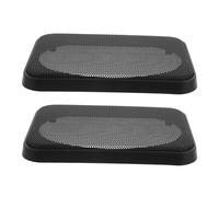 Sosoport 2pcs Car Speaker Grille Covers Metal Mesh Ventilated Audio Speaker Dust Guards with Tabs Trunk Subwoofer and Woofer Protection Easy DIY Installation