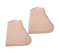 Sosoport 2pcs Castor Oil Packs for Ankles Breathable Adjustable Foot Care Wraps with Khaki Fabric, Reusable Essential Oil Bandages Suitable for Sleep and Joint Relief