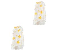 Sosoport 2pcs Cat Suit for Comfortable Weaning Costume for Cats Breathable Anti-break Design Elastic Chest Back