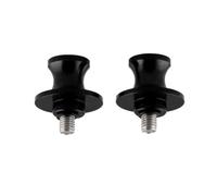 Sosoport 2pcs Cnc Aluminum Motorcycle Swingarm Spool Sliders Black Compact Racing Accessories for Paddock Stand Hook Protective Lift Points Easy Installation and Design