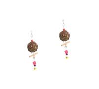 Sosoport 2pcs Decorative Parrot Chewing Toy Hanging Accessory for Bird Cages to Promote Fun and Exercise Prevent Destructive Behavior and Mood