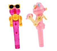 Sosoport 2Pcs Dinosaur Lollipop Robot Holder Box Interactive Candy Storage for Engaging Birthday Party Favors Fun Sharing for Boys and Design