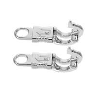 Sosoport 2pcs Dog Leash Buckle Quick Release Shackle Metal Snap Hooks Traction Hardware Clips for Luggage Backpacks Versatile Heavy Duty Resistant