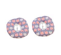 Sosoport 2pcs Dog Pillow Collar Cotton Anti- Anti-bite Cone for Cats Dogs Random Patterns Soft Protective Collar for Comfort
