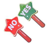 Sosoport 2pcs Double-sided Classroom Voting Paddles for Teachers and Students, Reusable Yes No Answer Boards, True False Judging Cards for Meetings and Educational Activities