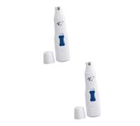 Sosoport 2pcs Electric Pet Nail Grinder Ergonomic Design Low Noise Electric Nail Clipper for Dogs Cats and Puppies Safe and Easy to Operate Batteries Included