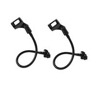 Sosoport 2pcs Flexible Gooseneck Bracket Microphone Holder Hose Micphone Storage Racks for Desktop Table Mount Mic Stand