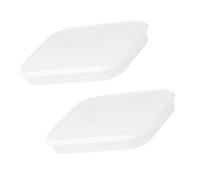 Sosoport 2pcs Four-grid Fresh Preservation Box with Lid for Meat and Fruits