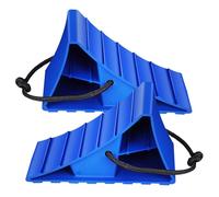 Sosoport 2pcs Heavy Duty Rv Wheel Chocks with Skid Textured Blocks Trailer and Camper Wheel Stoppers for Cars Trucks and Caravans Portable and Easy to Use
