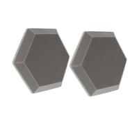 Sosoport 2pcs Hexagon Sound Insulation Mats Indoor Use Acoustic Pads Noise Reduction Wall Mat Flame-retardant Polymeric Sponge Easy Installation for Recording Studio or Home