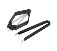 Sosoport 2pcs Ic Chip Puller for PCB Motherboard, Non-Slip Handle Circuit Board Component Extractor Tool, Black U-Shaped Ic Chip Removal Tool for Electronic Repair
