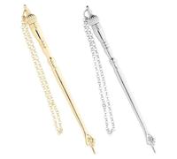 Sosoport 2pcs Jewish Reading Pointer for Bible with Chain, Zinc Alloy Torah Finger Pointer for Precise Scripture Study and Jewish Ceremonies, Practical Accessory with Elegant Design