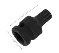 Sosoport 2pcs Low Profile Triple Square Spline Bit Socket for Brake Caliper Screw Removal Impact Drive Remover Tool with Quick Positioning Ergonomic Grip Compatible with Multiple Vehicle