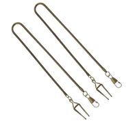 Sosoport 2pcs Metal Pocket Watch Chain for Men with Lobster Clasp, Vintage Style, Practical Accessory and Comfortable Feel, for Costume Use, Simple and Stylish Design