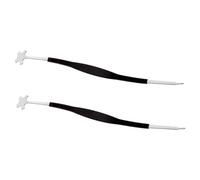 Sosoport 2pcs Metal Sound Post Setter Cello Column Hook Simple Design Silver Black Insert Sound Post Adjust Position Cello Repair Tool for Luthiers and Players