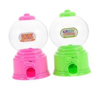Sosoport 2pcs Mini Candy Dispenser Machine for Boy Girl Automatic Treat Container Pink Green for Birthday Parties and Family Gatherings Fun Interactive Toy