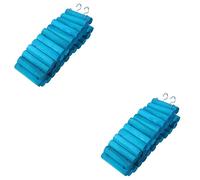 Sosoport 2pcs Pet Climbing Ladder for Hamsters and Birds Rainbow Design Exercise Toy for Pets Soft Plank Road Ladder