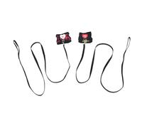 Sosoport 2pcs Pet Harness Red Striped Adjustable Breathable Guinea Pig Harness Leash for Small Animals Ferret Hamster Outdoor Walking