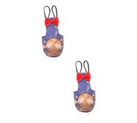 Sosoport 2pcs Pet Parrot Diaper Suit Chinese Style Flying Costume for Birds Comfortable and Convenient Easy to Change for Parakeets Pigeons and Similar-sized Pets