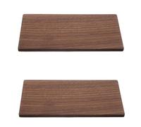 Sosoport 2pcs Plywood Sheets Unfinished Wood Boards Sturdy Construction Easy Engraving Coffee Color Authentic Walnut Grain Stylish Design for DIY Home Projects