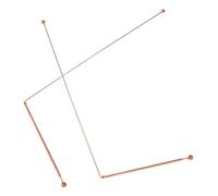 Sosoport 2Pcs Portable Copper Dowsing Rods for Ghost Exploration Treasure Hunting Water Detection Reusable Measuring Sticks with Design for Accurate Results