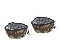 Sosoport 2pcs Portable Dog Bowl Folding Container for Dogs Cats Leak Compact Design for Outdoor and Indoor Use for Traveling Pets
