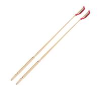 Sosoport 2pcs Professional Ebony Dulcimer Yangqin Skewer Accessories Jean Bamboo Head Suitable for Musical Performance
