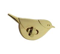 Sosoport 2pcs Purse Closure Turn Locks Bird Pattern Locks No Discoloration Practical to Use Fashionable Classy Design for Purse Making