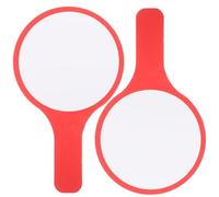 Sosoport 2pcs Red A3 Dry Erase Paddles Handle 15x25cm Single-Sided Whiteboard Voting and Scoreboard for Classroom, Auction, and Event Use