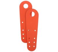 Sosoport 2pcs Roller Skate Toe Guards for Roller Skates and Skating Shoes, Pu Leather Material Nonslip Fit and Thickened Protection, for Young Skaters Indoor Practice in Orange
