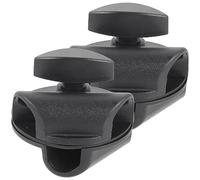 Sosoport 2pcs Rotatable Microphone Mount Clips Mic Stand Clamps Adjustable Mic Arm Desk Mount Holder Suitable for Boom Stands 15mm to 19mm Thread Adapter