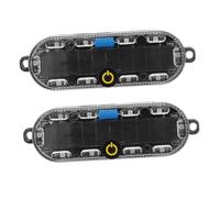 Sosoport 2pcs Solar Powered Motorcycle LED Safety Lights High Brightness Warning Lamps Durable Tail Lights for Motorbike Night Riding and Traffic Safety