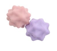 Sosoport 2pcs Spiky Foot Massage Balls for Plantar Fascia Therapy Silicone Trigger Point Acupressure Tool for Deep Muscle Relaxation Yoga Aid for Feet and Back Relief Portable and Compact