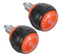 Sosoport 2pcs Spring Loaded Pull Pin Knob for Fitness Equipment Gym Equipment Spare Pin Replacement for Exercise Bikes Stationary Bike Parts with Rotating Ball Handle for Smooth Height