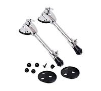 Sosoport 2pcs Stainless Steel Bass Drum Legs Support Stand Sturdy Drum Bottom Support Legs