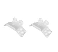 Sosoport 2pcs Turtle Dock Basking Platform Cup Floating Turtle Pier for Aquatic Tanks Safe for Fresh Easy to Clean Visual Appeal White