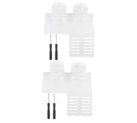 Sosoport 2pcs Turtle Dock Basking Platform Floating Turtle Pier with 2 Suction Cups Easy Clean Heavy Duty for Fresh Saltwater Material
