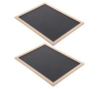 Sosoport 2pcs Wooden Chalkboard Signs with Reusable Surface and Easy Menu Updates, Rectangle Black Chalk Boards 40x30cm for Events and Wall Decoration, Artistic Decor for Buffet