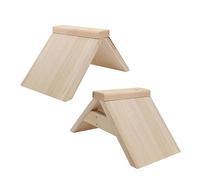 Sosoport 2pcs Wooden Pigeon Perch Stand Durable Dove Rest Rack for Pet Birds Elevated Play Space for Pigeons and Doves Natural Wood Design for Long-lasting Use