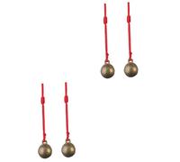 Sosoport 2sets Pet Supplies Dog Bell Collar Bell Necklace for Puppy Kitten 2pcs*2