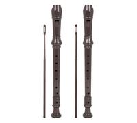 Sosoport 2sets Student g Tone Flute Boys and Girls Beginner Practice Clarinet Simple Wind Instrument for School Classroom