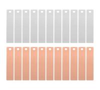 Sosoport 30 Pairs Copper Zinc Strips for Fruit Battery Scientific Experiments Electroplating and DIY Electronic Projects High Efficiency Power Conversion Research Supplies