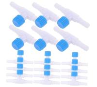 Sosoport 30pcs Aquarium Valves T-shaped Fish Tank Air Regulating Valve Compact Easy Installation for Fish Tank