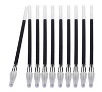 Sosoport 30pcs Fine Tip Pen Refill Replacement Ink Pen Refills Original Replacements Smooth Writing Black Plastic for Creative Projects and Office Supplies Students Professionals