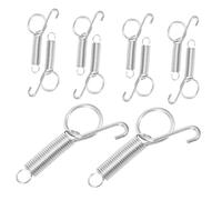 Sosoport 30pcs Rabbit Cage Door Spring Hook Durable Fixed Hanger for Pigeon Quail and Bird Cages Easy to Install Locking Mechanism Prevents Animal Escape